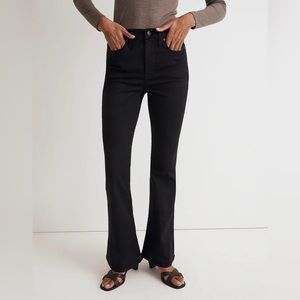 Madewell skinny flare black jeans, size 25